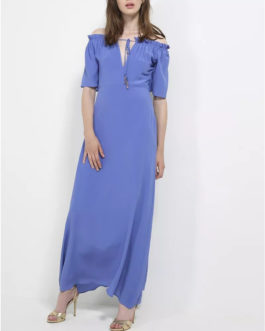 Atos Lombardini Off Shoulder Maxi Dress