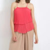 Pleated Sleeveless Top