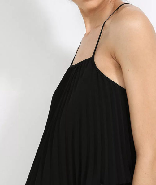 Atos Lombardini Pleated Thin Stripes Top - Image 3