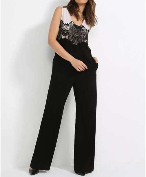 Sleeveless Crochet Jumpsuit