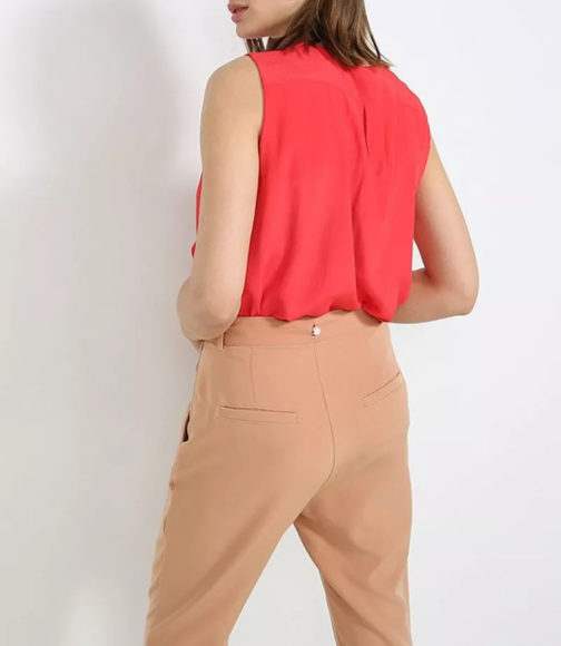 Atos Lombardini Sleeveless Ruffled Top - Image 2