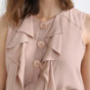 Atos Lombardini Sleeveless Ruffled Top - Image 7
