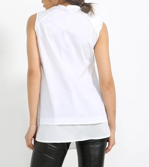 Atos Lombardini Ruffled Shirt White - Image 2