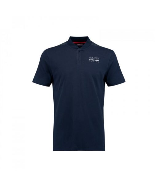 Men's Baseball Collar Polo Shirt Blue 2018 Aston Martin Red Bull Racing
