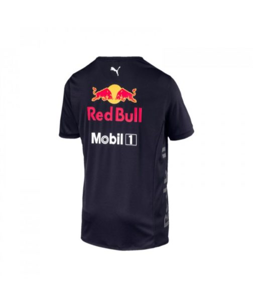 Men's Team T-Shirt Blue 2018 Aston Martin Red Bull Racing - Image 2