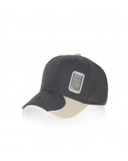 CAP, CHARCOAL GREY-WHITE