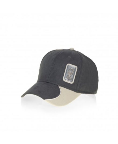 CAP, CHARCOAL GREY-WHITE