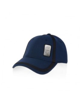COTTON CAP, BLUE-WHITE