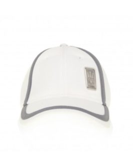 COTTON CAP WHITE-CHARCOAL GREY