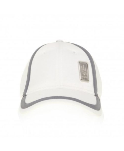COTTON CAP WHITE-CHARCOAL GREY - Image 2