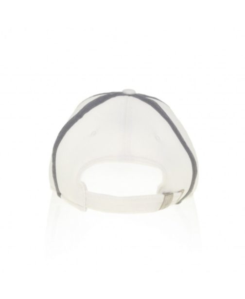 COTTON CAP WHITE-CHARCOAL GREY - Image 3