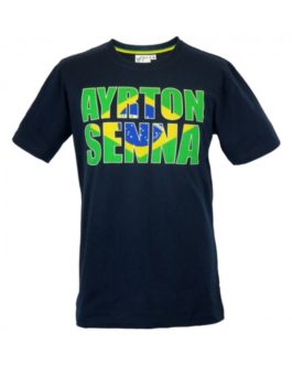 Ayrton Senna T-Shirt Brazil navy