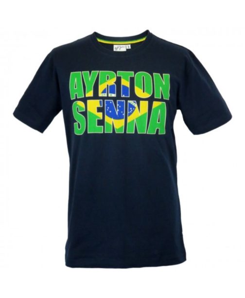 Ayrton Senna T-Shirt Brazil navy