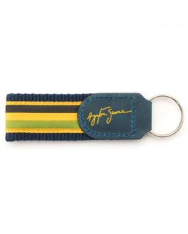 Ayrton Senna Fabric Keyring Helmet