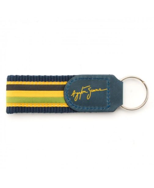 Ayrton Senna Fabric Keyring Helmet
