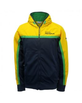 Ayrton Senna Zip Hoodie Helmet