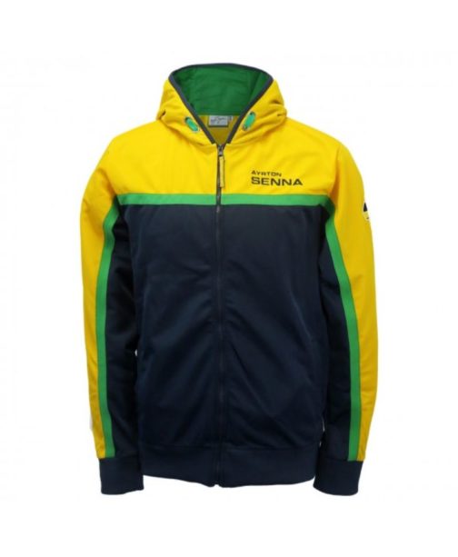 Ayrton Senna Zip Hoodie Helmet